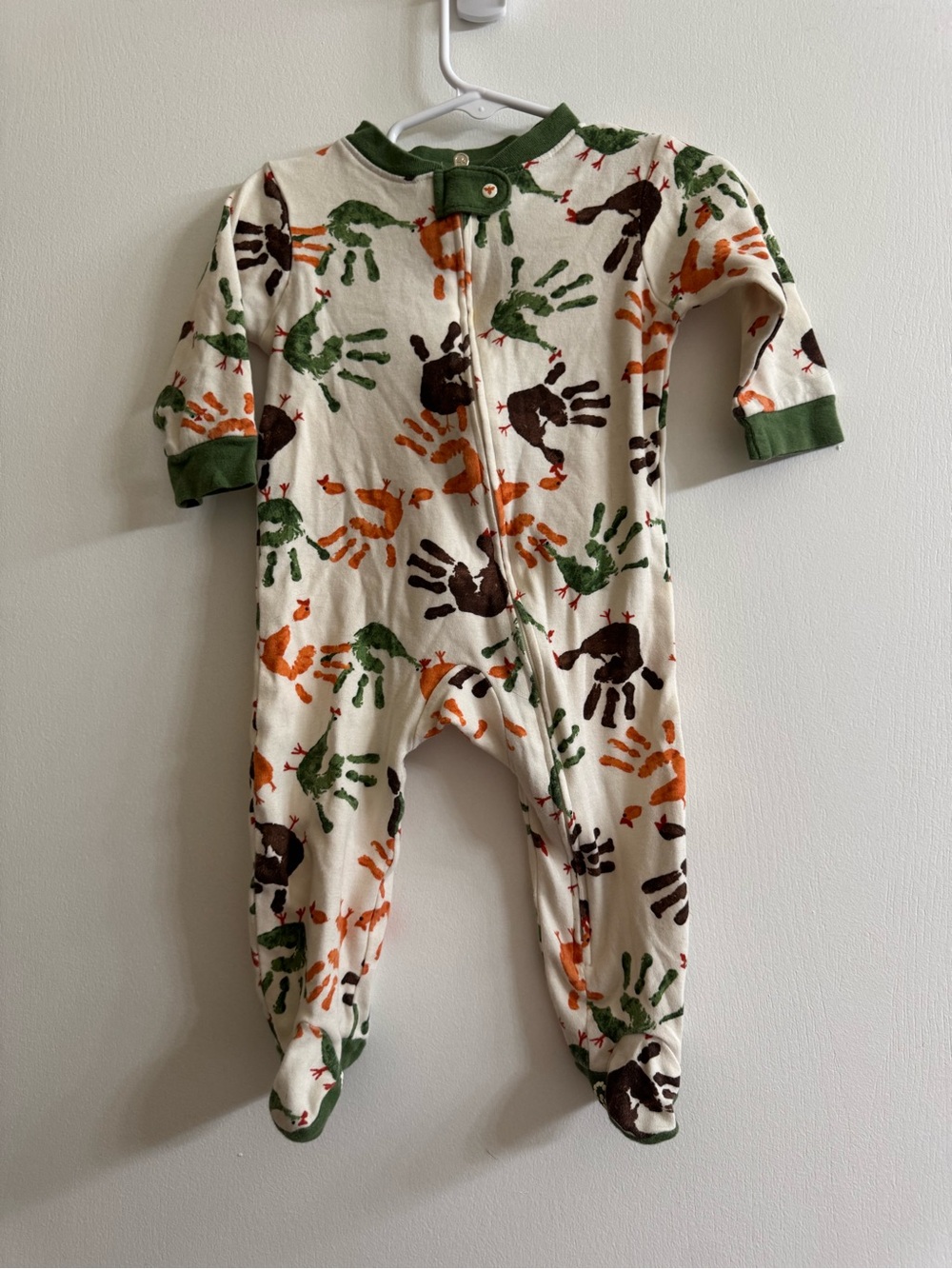 Burt's Bees Thanksgiving Hand Turkey Onesie